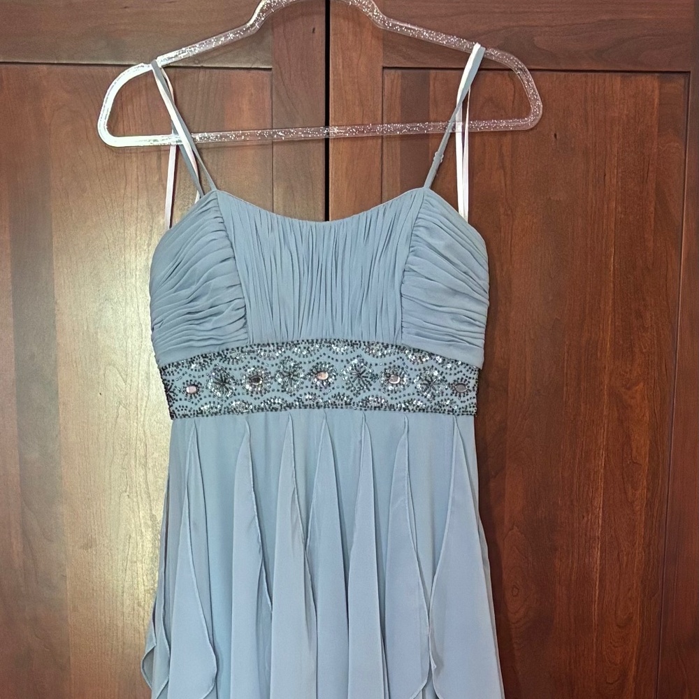 Betsy & Adam formal pale blue dress